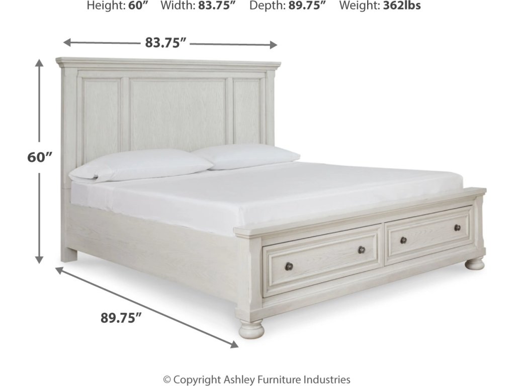 Robbinsdale King Storage Bed and 2 Nightstands - image 9
