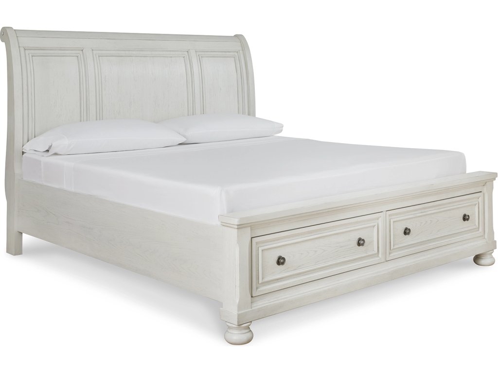 Robbinsdale King Sleigh Storage Bed, Dresser and Mirror - image 2