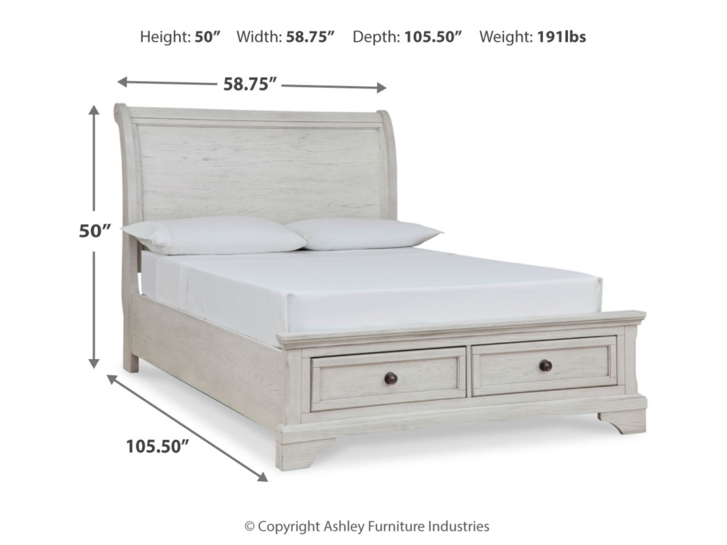 Robbinsdale Full Sleigh Storage Bed, Dresser and Mirror - image 7