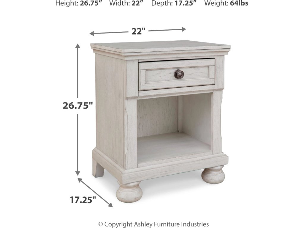 Robbinsdale Twin Storage Bed, Dresser, Mirror and Nightstand - image 12