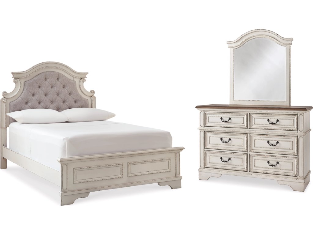 Realyn Full Panel Bed, Dresser and Mirror - main image