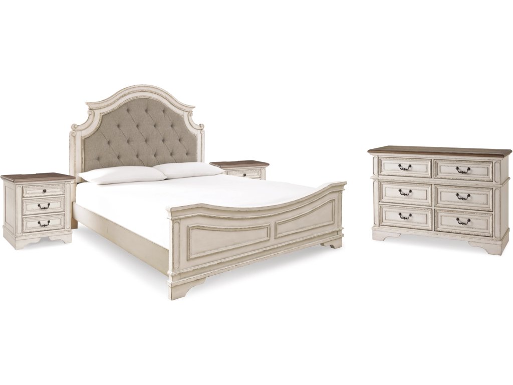 Realyn King Panel Bed, Dresser and 2 Nightstands - main image