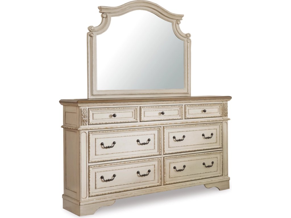 Realyn Queen Panel Bed, Dresser, Mirror and Chest - image 1