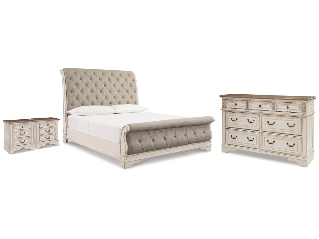 Realyn King Sleigh Bed, Dresser and 2 Nightstands - main image