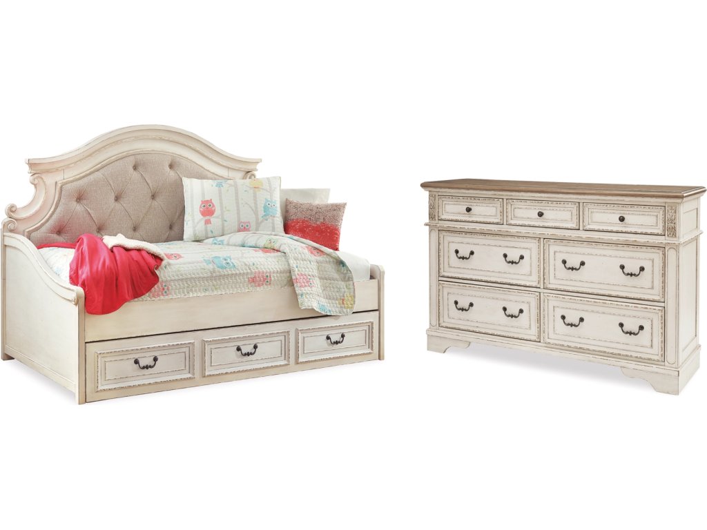 Realyn Twin Storage Day Bed and Dresser - main image