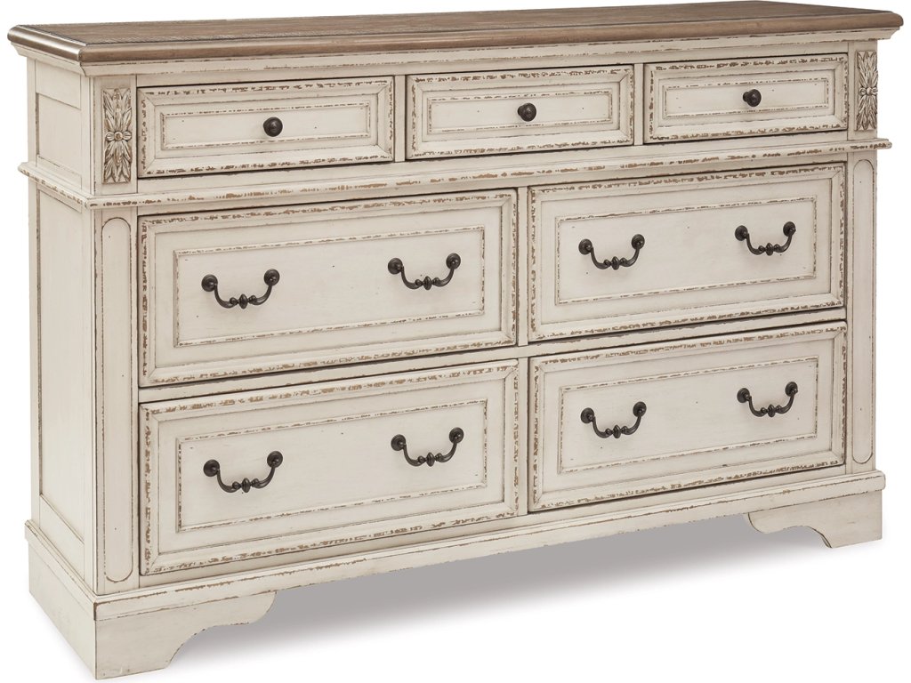 Realyn King Upholstered Panel Bed and Dresser - image 2