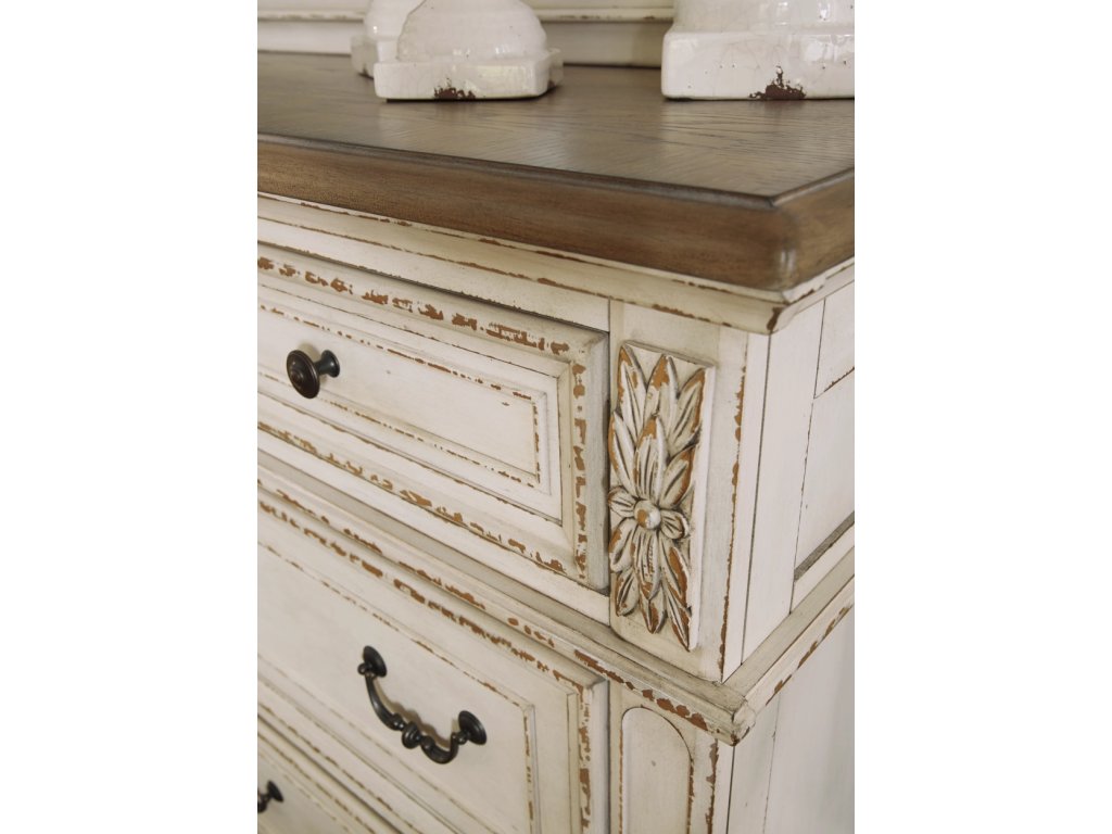 Realyn Queen Upholstery Panel Bed, Dresser, Chest, Nightstand, and Vanity Set - image 36