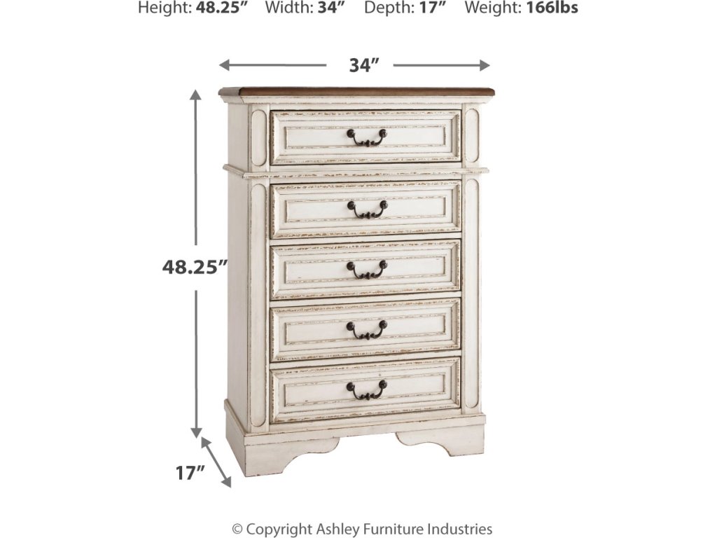 Realyn King Upholstered Panel Bed, Dresser, Mirror, Chest and 2 Nightstands - image 11
