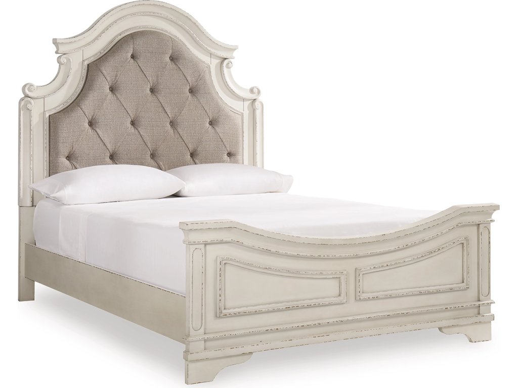 Realyn Queen Upholstered Panel Bed and 2 Nightstands - image 3