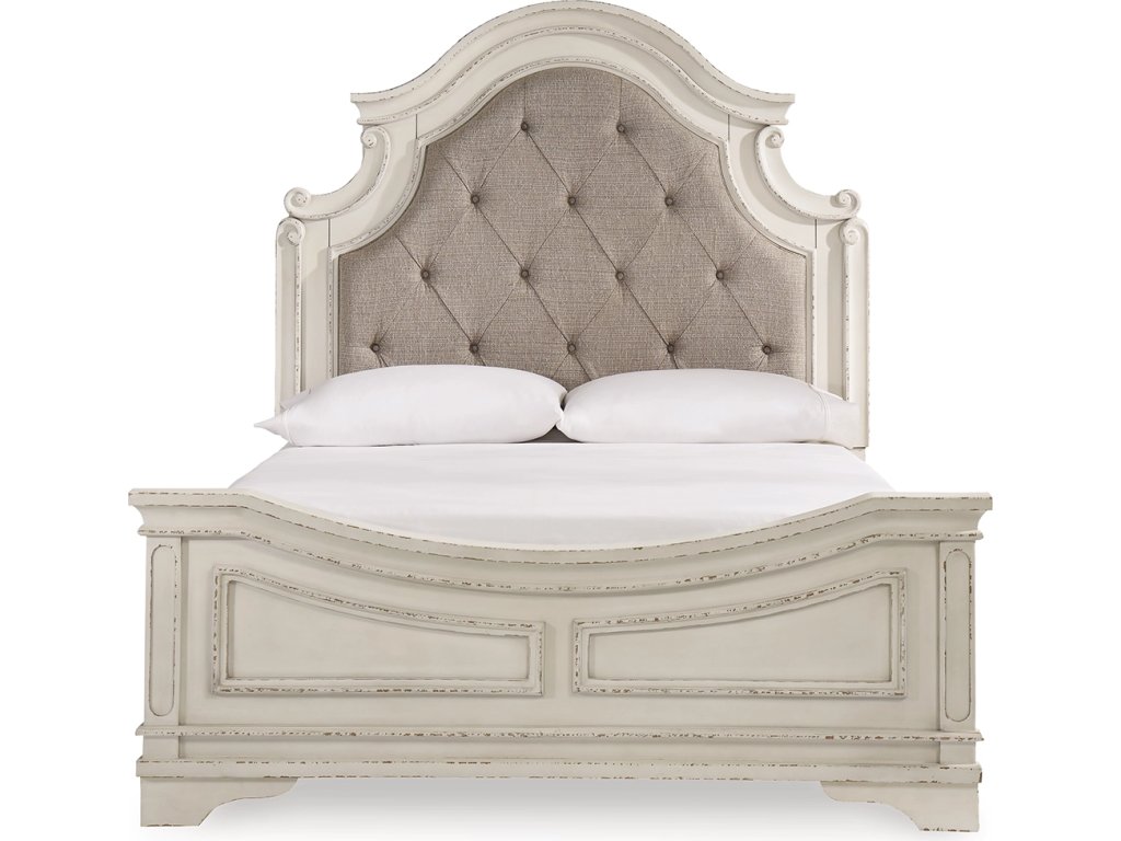 Realyn Queen Upholstered Panel Bed and 2 Nightstands - image 2