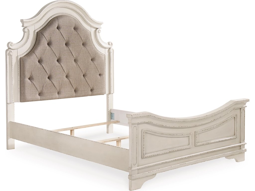 Realyn Queen Upholstered Panel Bed and 2 Nightstands - image 5