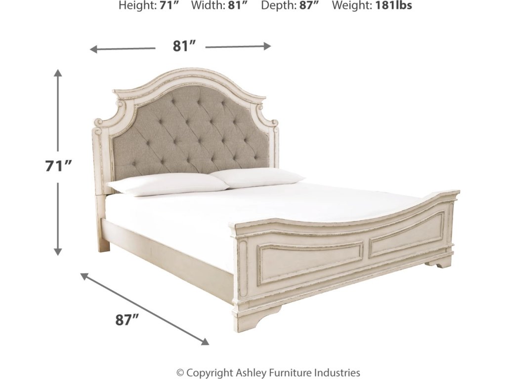 Realyn California King Panel Bed, Dresser, Mirror and Nightstand - image 7