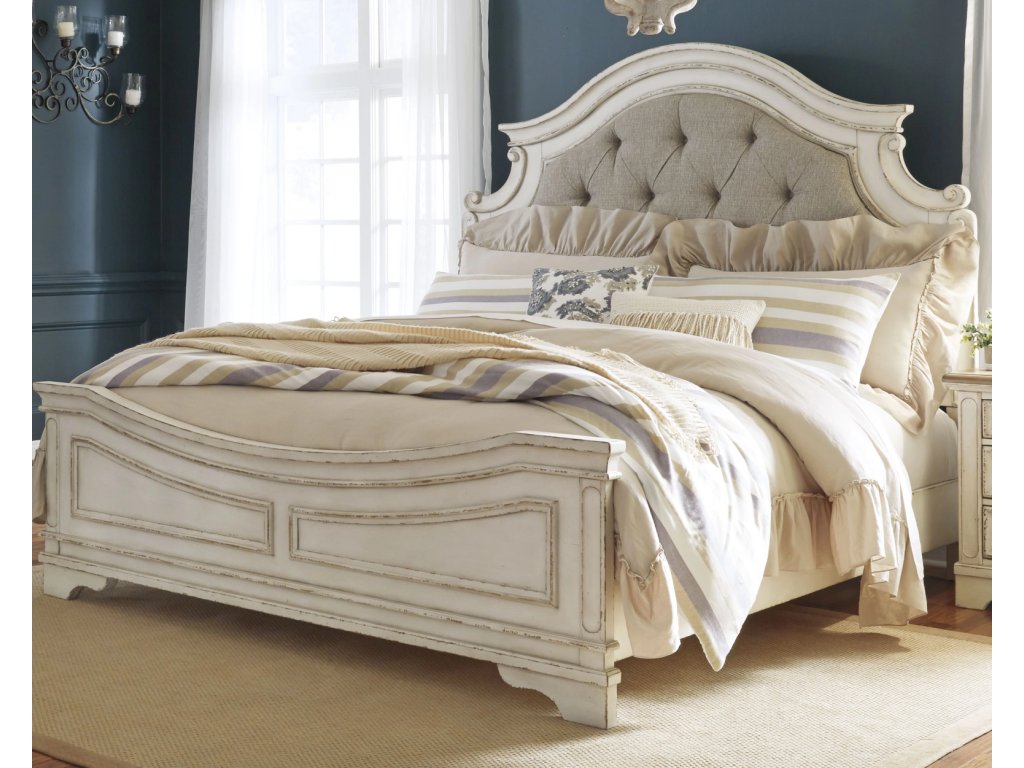 Realyn King Upholstered Panel Bed and Dresser - image 9