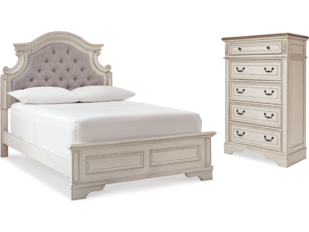 Realyn Full Panel Bed and Chest - main image