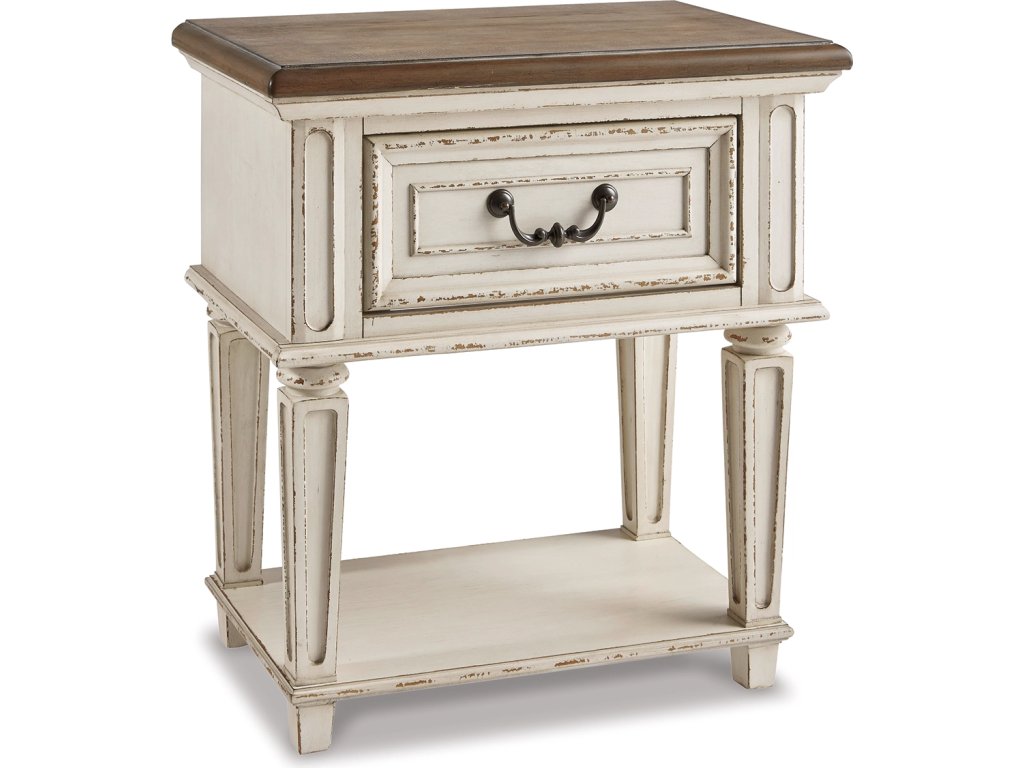 Realyn King Panel Storage Bed, Dresser, Mirror and 2 Nightstands - image 8