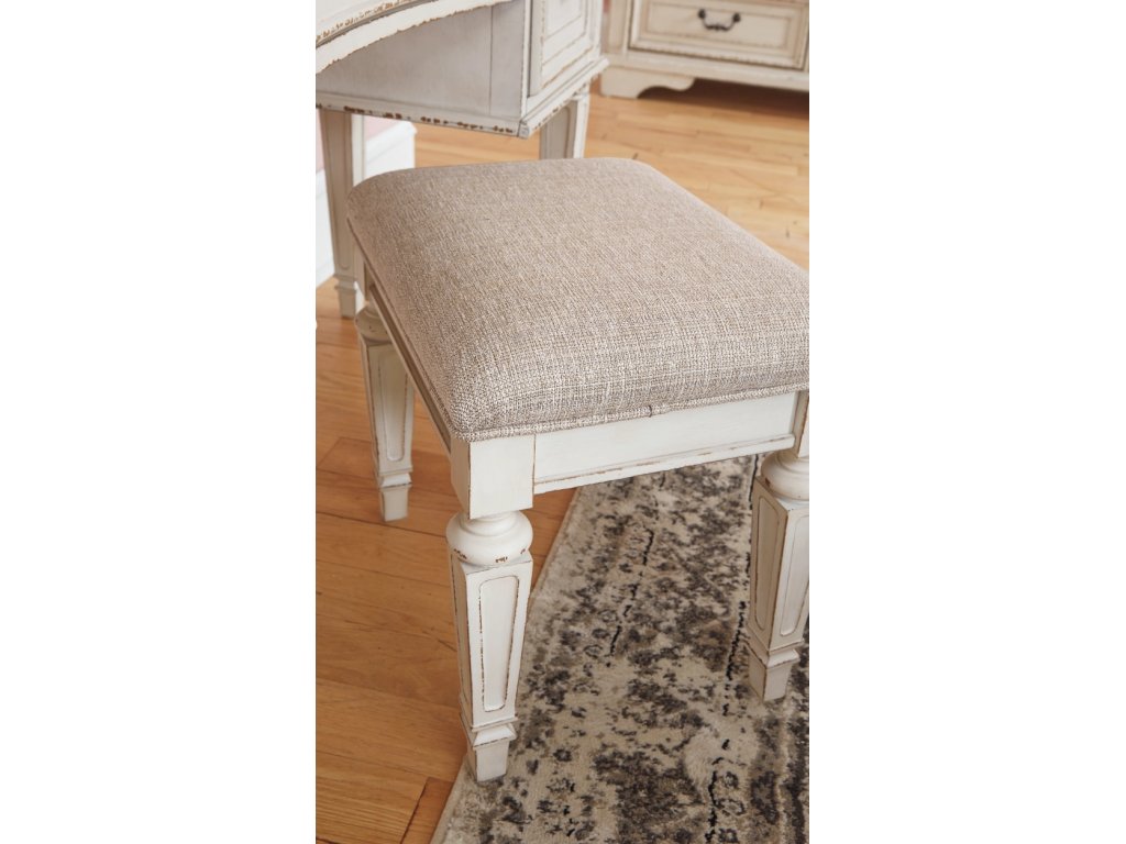 Realyn Queen Upholstery Panel Bed, Dresser, Chest, Nightstand, and Vanity Set - image 35