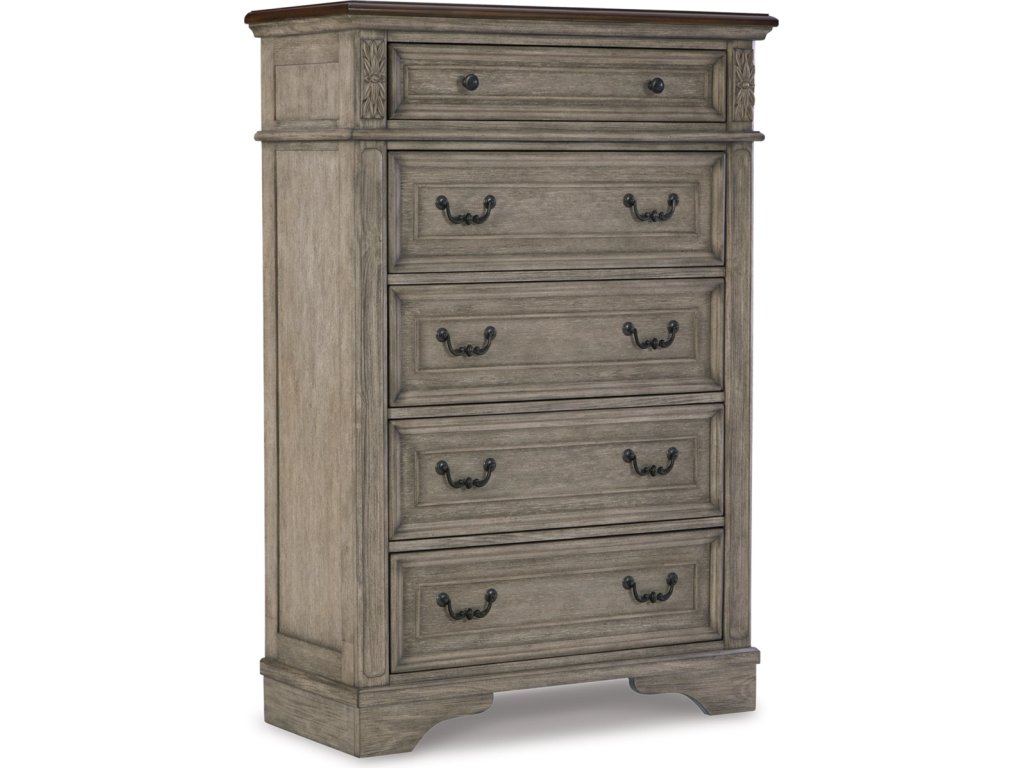 Lodenbay Queen Upholstered Panel Bed, Dresser, Mirror, Chest and Nightstand - image 3