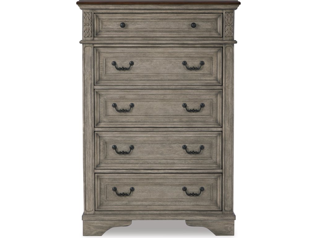 Lodenbay Queen Upholstered Panel Bed, Dresser, Mirror, Chest and Nightstand - image 5