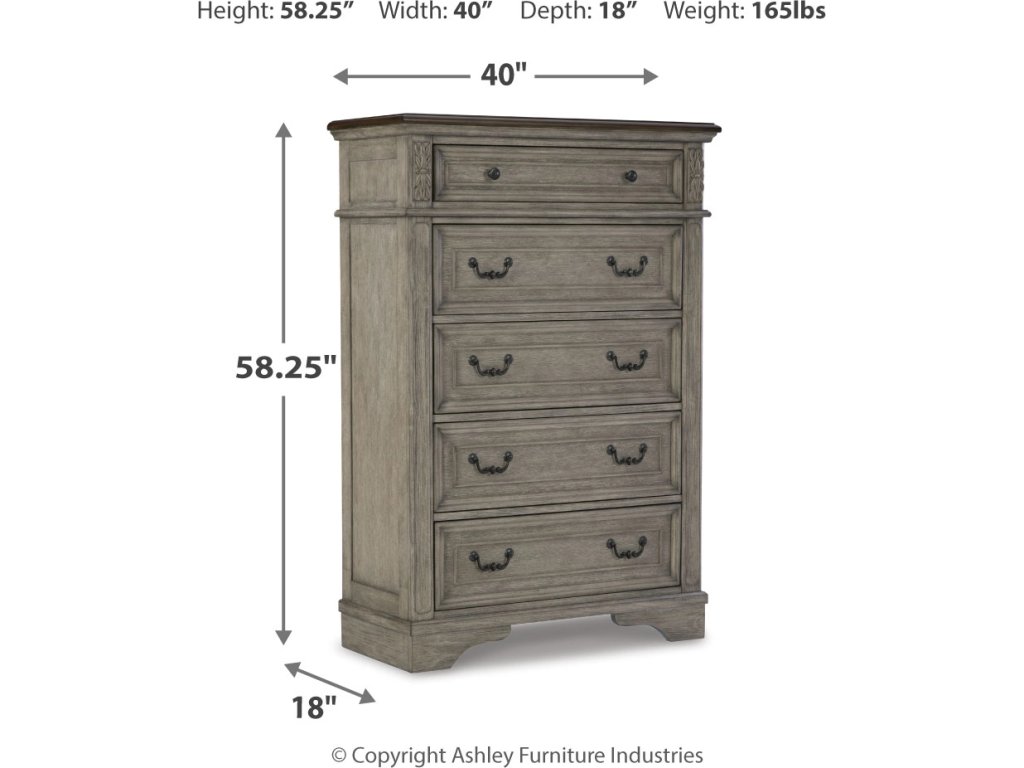 Lodenbay Queen Upholstered Panel Bed, Dresser, Mirror, Chest and Nightstand - image 17