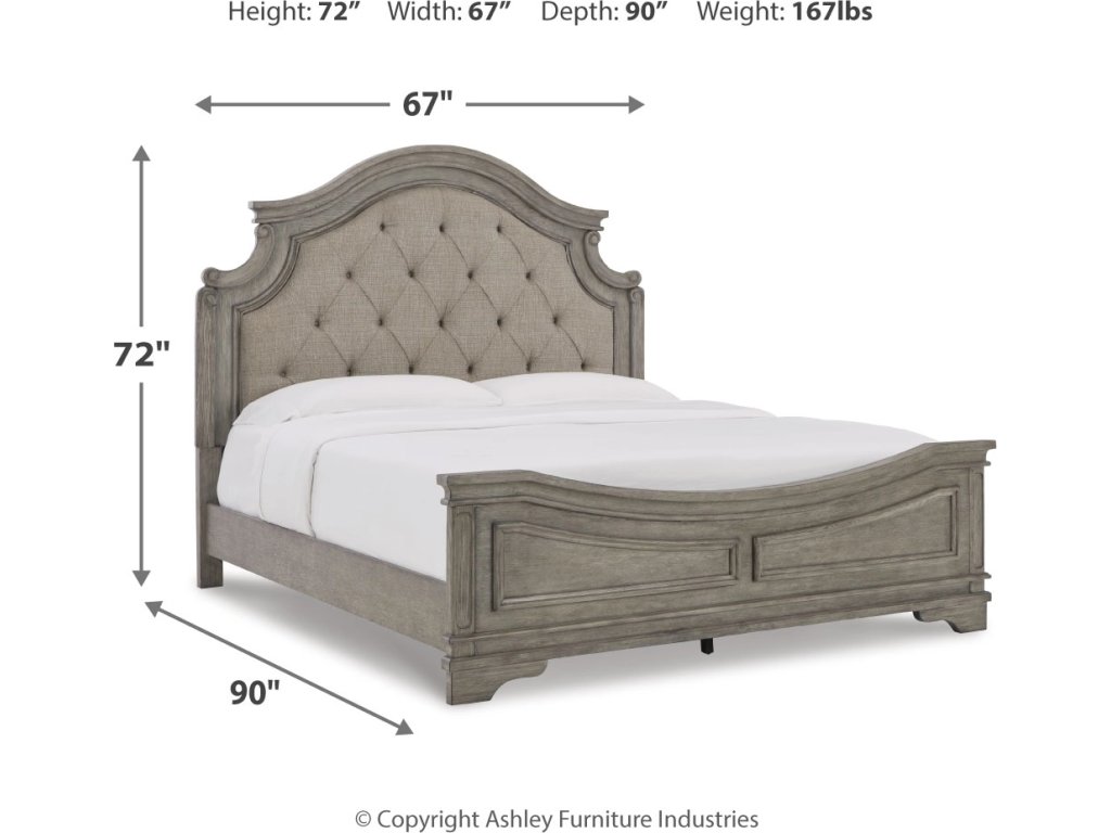 Lodenbay Queen Upholstered Panel Bed, Dresser, Mirror, Chest and Nightstand - image 16