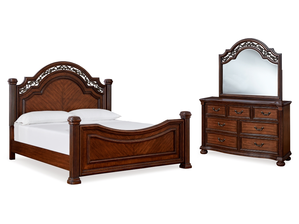Lavinton Queen Poster Bed, Dresser and Mirror - main image