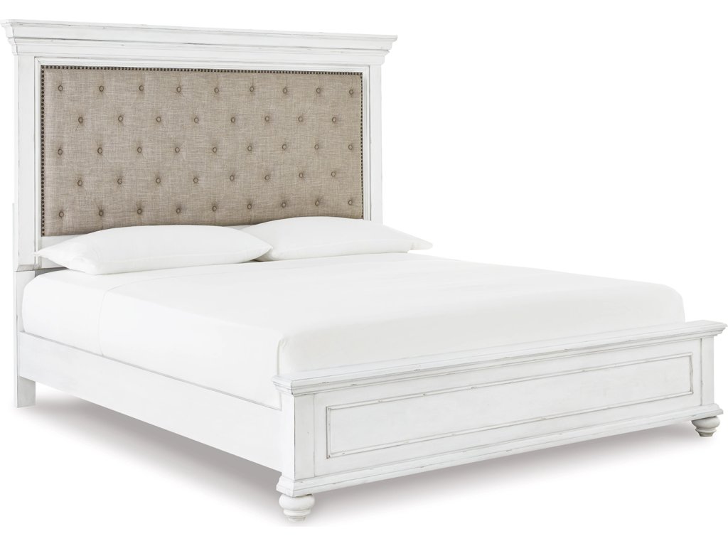 Kanwyn Queen Upholstered Panel Bed, Dresser, Mirror, and Nightstand - image 4