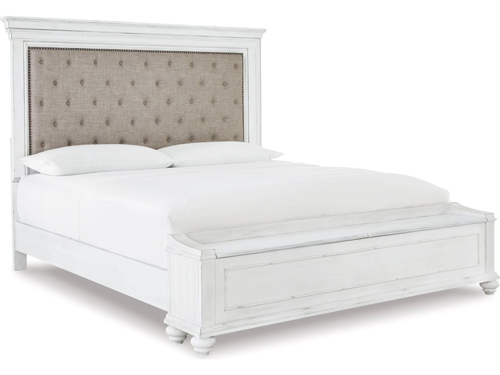 Kanwyn King Upholstered Storage Bed, Dresser, Mirror and Nightstand - image 4