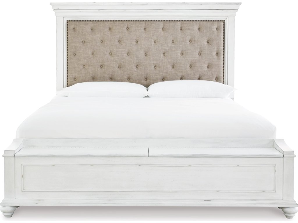 Kanwyn King Upholstered Storage Bed, Dresser, Mirror and Nightstand - image 3