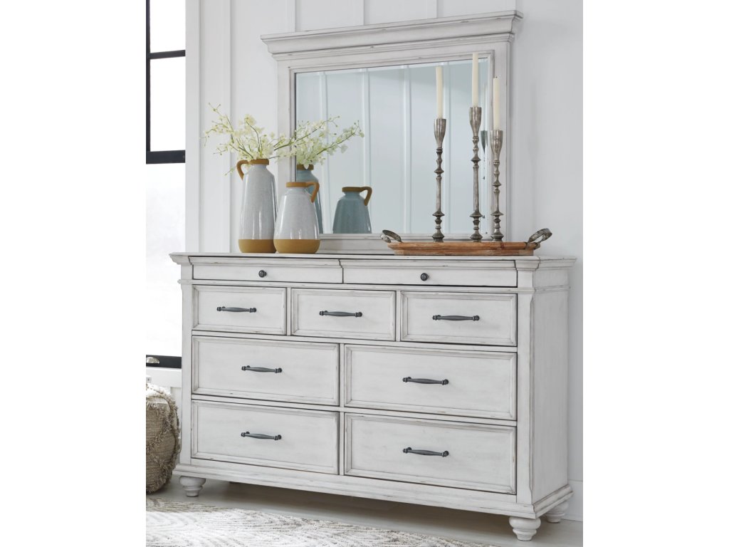 Kanwyn Queen Upholstered Panel Bed, Dresser, Mirror, and Nightstand - image 13