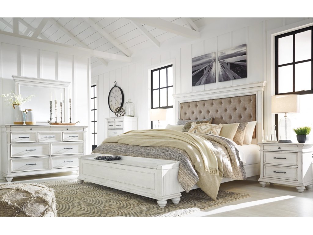 Kanwyn King Upholstered Storage Bed, Dresser, Mirror and Nightstand - image 11