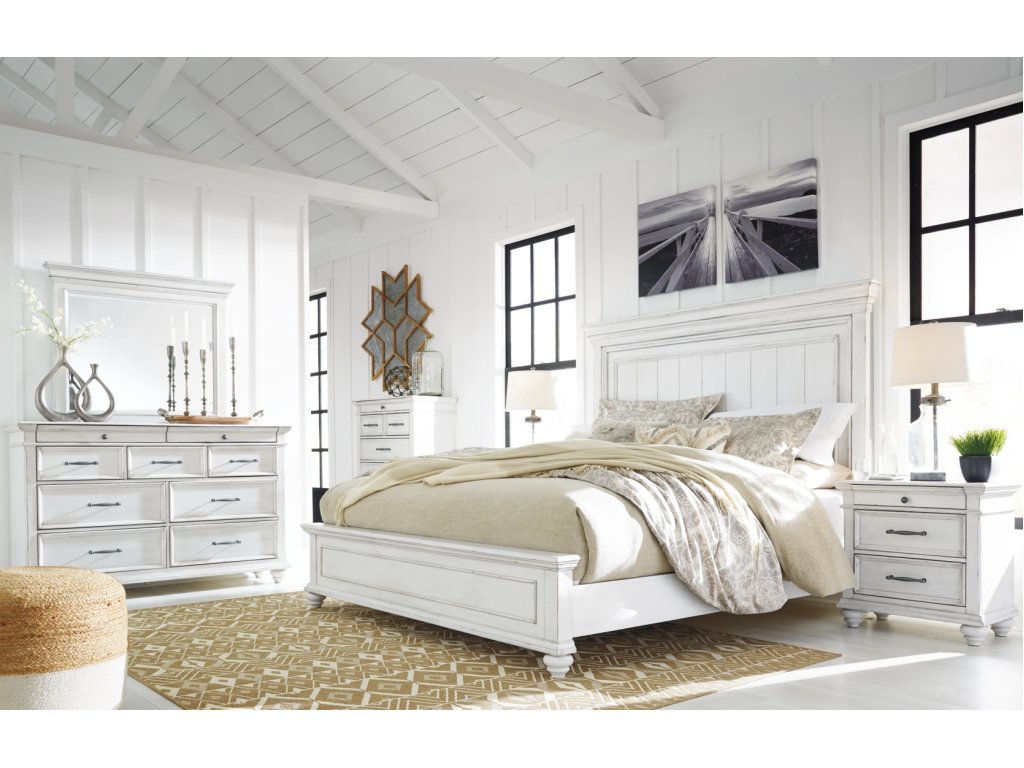 Kanwyn Queen Panel Bed, Dresser, Mirror and 2 Nightstands - image 12