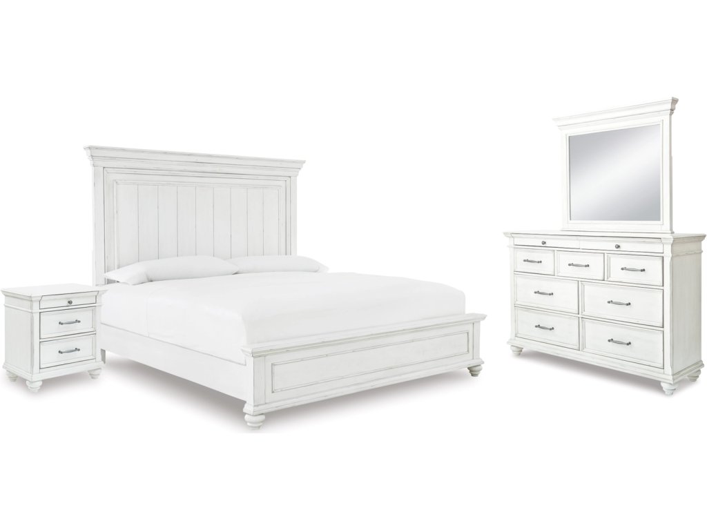 Kanwyn Queen Panel Bed, Dresser, Mirror and Nightstand - image 1