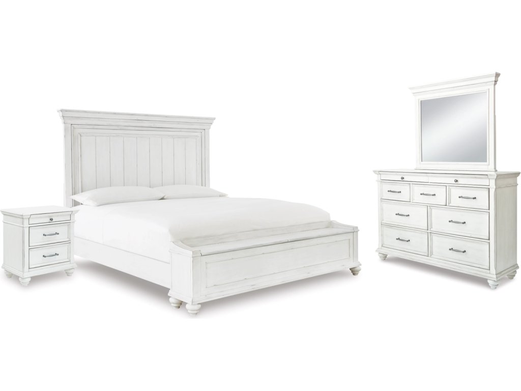 Kanwyn Queen Panel Storage Bed, Dresser, Mirror and Nightstand - main image