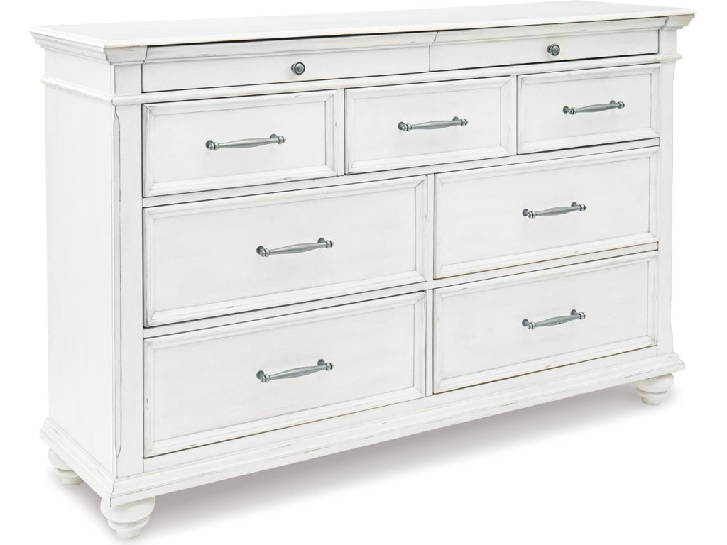 Kanwyn Queen Upholstered Panel Bed, Dresser, and Nightstand - image 2