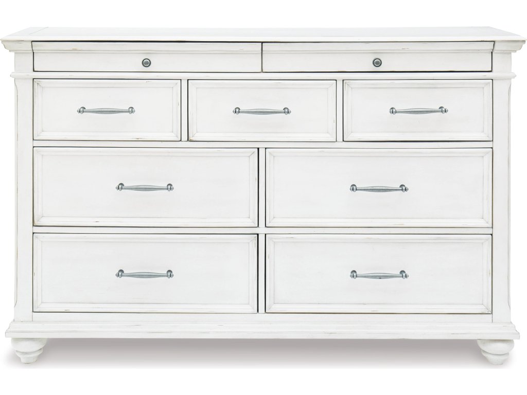 Kanwyn Queen Upholstered Panel Bed, Dresser, and Nightstand - image 1