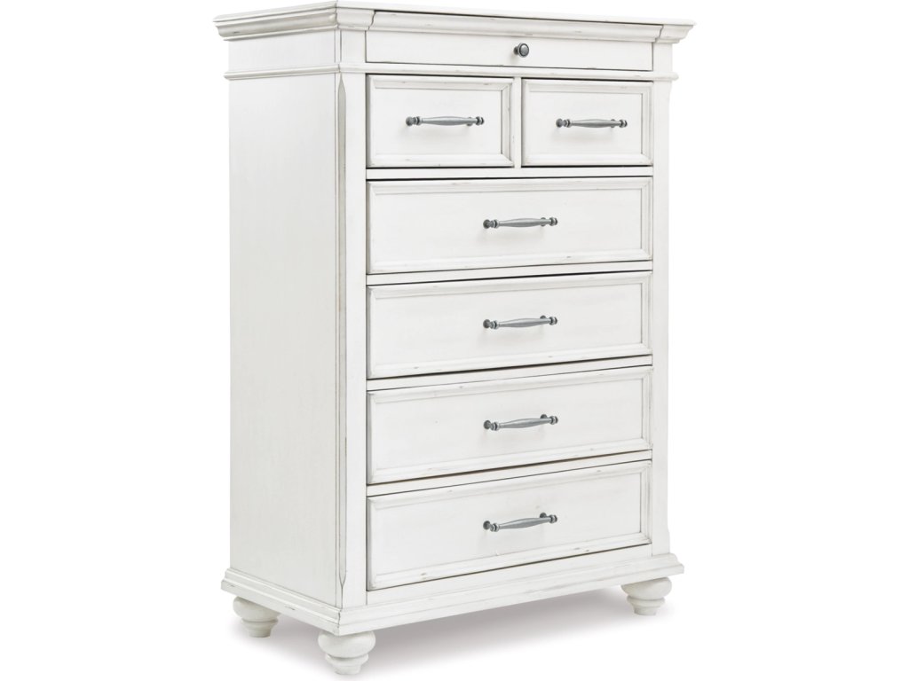 Kanwyn King Upholstered Panel Bed, Dresser, Mirror and Chest - image 5