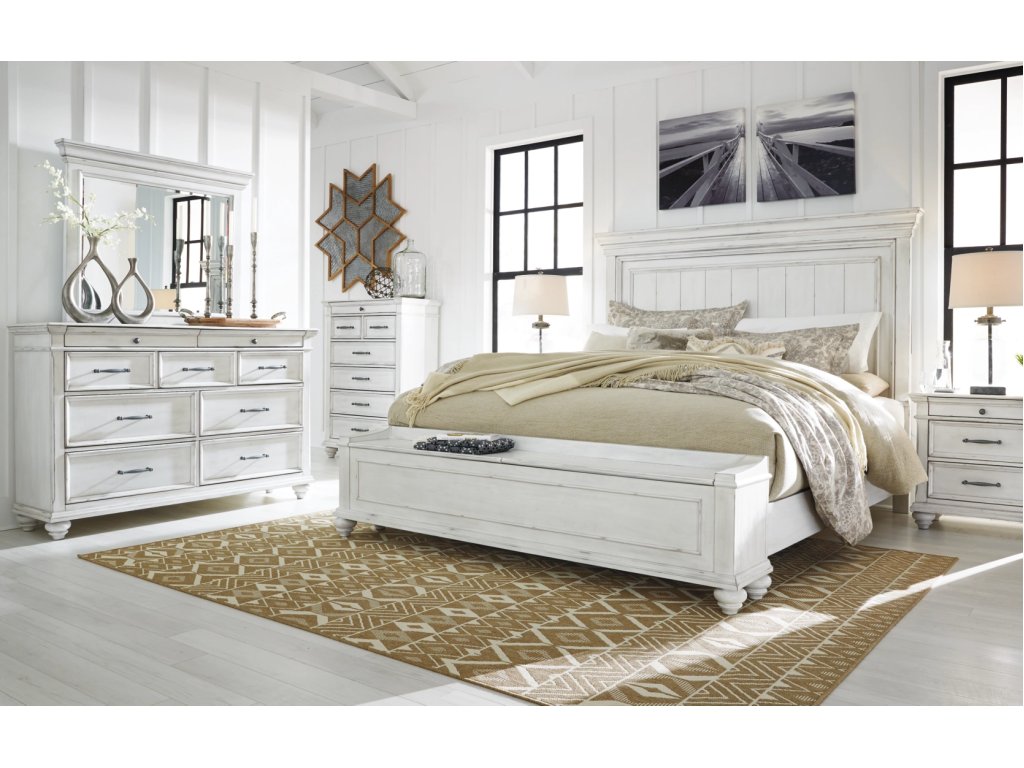 Kanwyn California King Panel Bed with Storage Bench - image 9