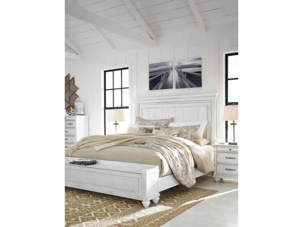 Kanwyn California King Panel Bed with Storage Bench - image 12