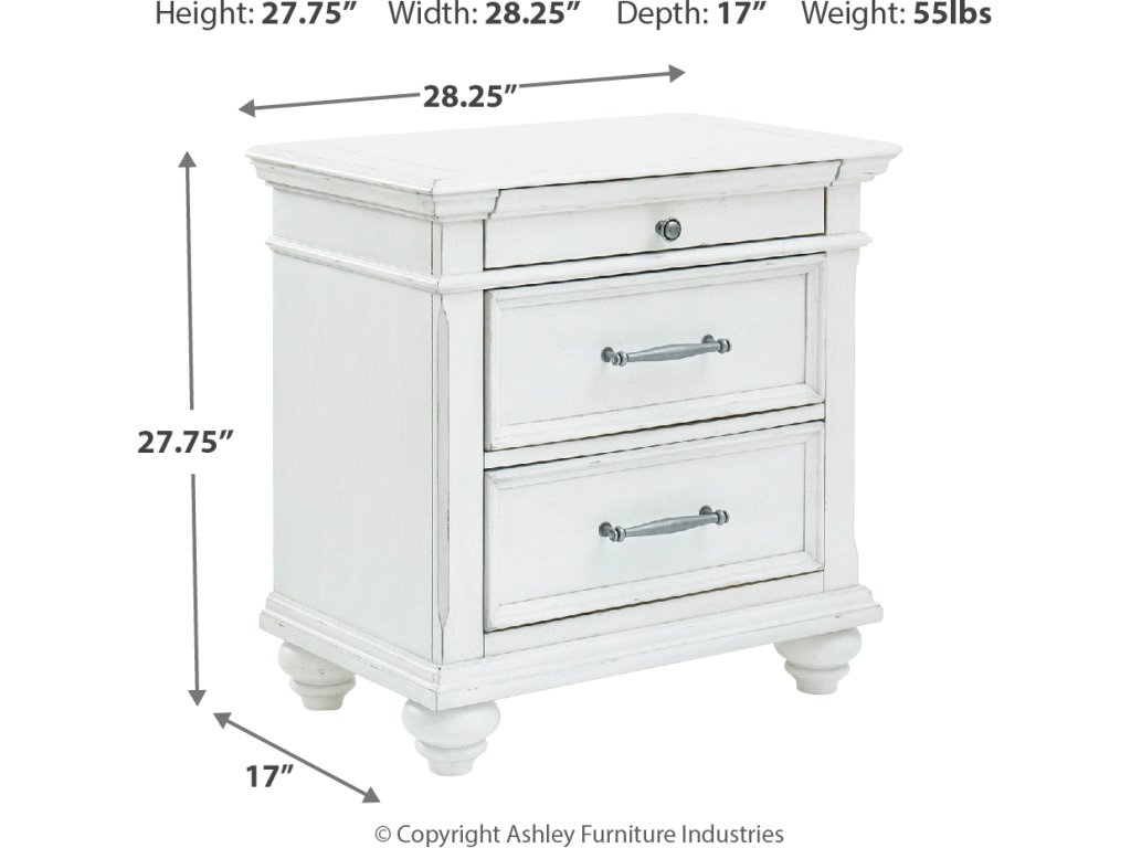 Kanwyn Queen Upholstered Panel Bed, Dresser, Mirror, and Nightstand - image 11