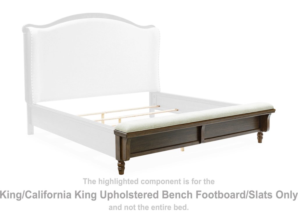 Sturlayne King/California King Upholstered Bench Footboard/Slats - main image