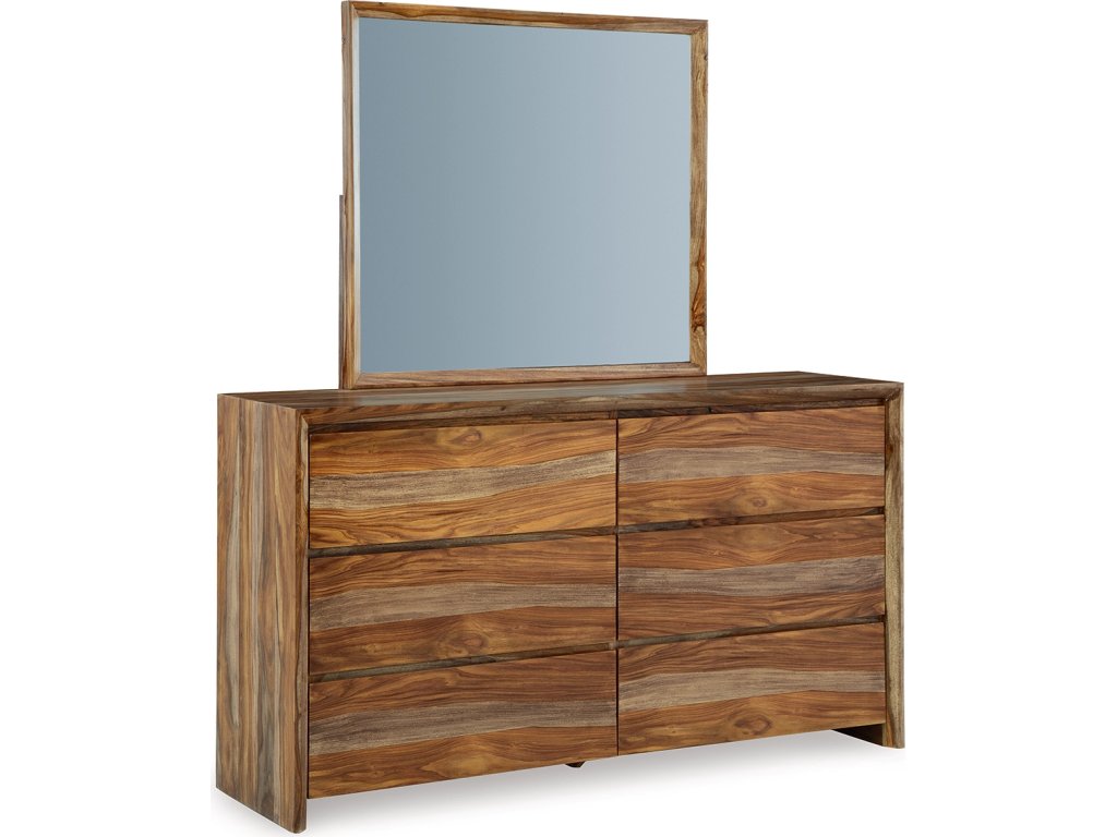 Dressonni King Panel Bed, Dresser and Mirror - image 1