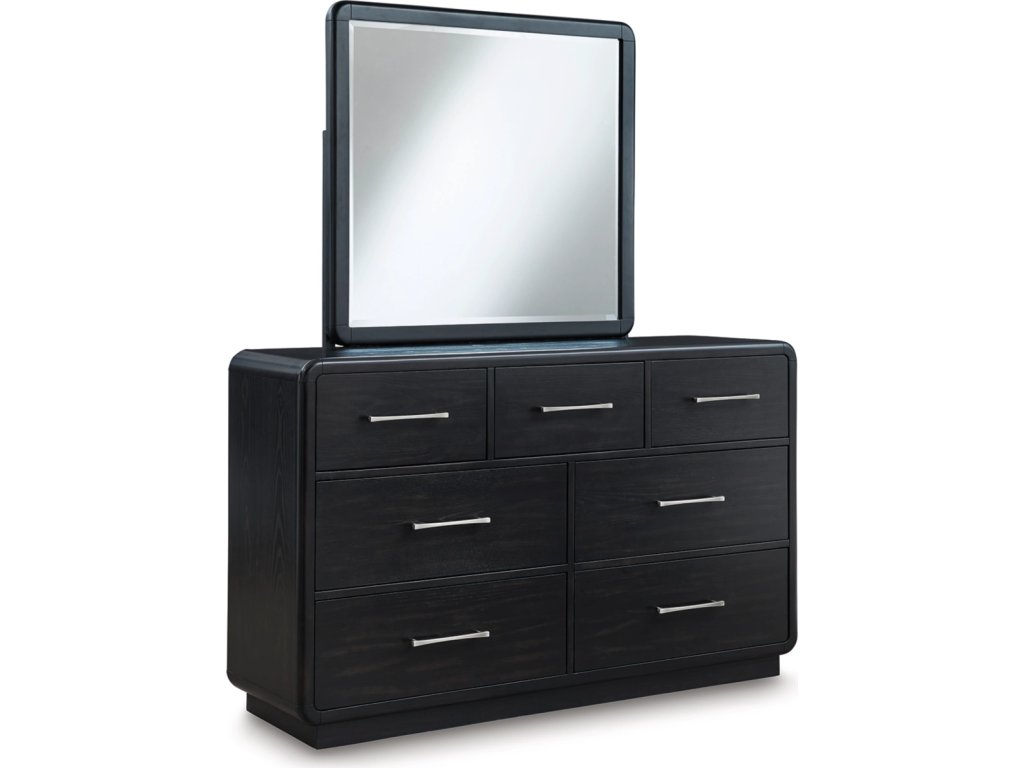 Rowanbeck King Panel Bed, Dresser, Mirror, Chest and Nightstand - image 1