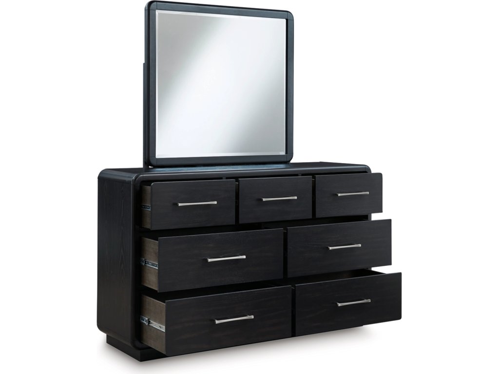 Rowanbeck King Panel Bed, Dresser, Mirror, Chest and Nightstand - image 2