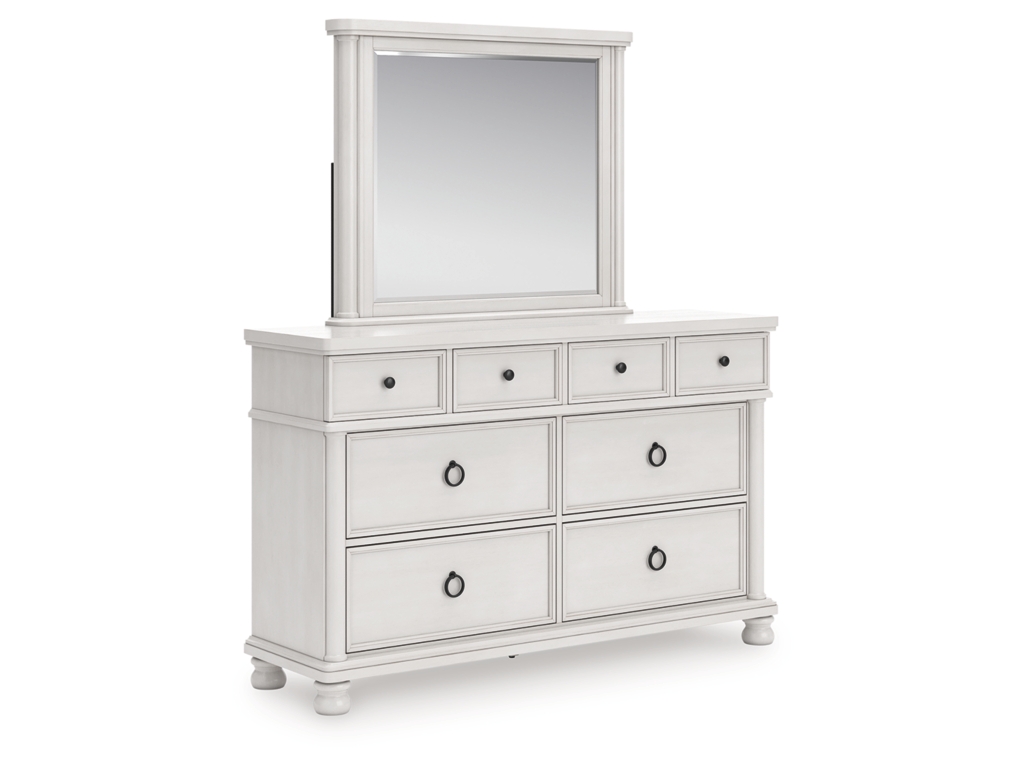 Rowlenstown Queen Poster Bed, Dresser and Mirror - image 2