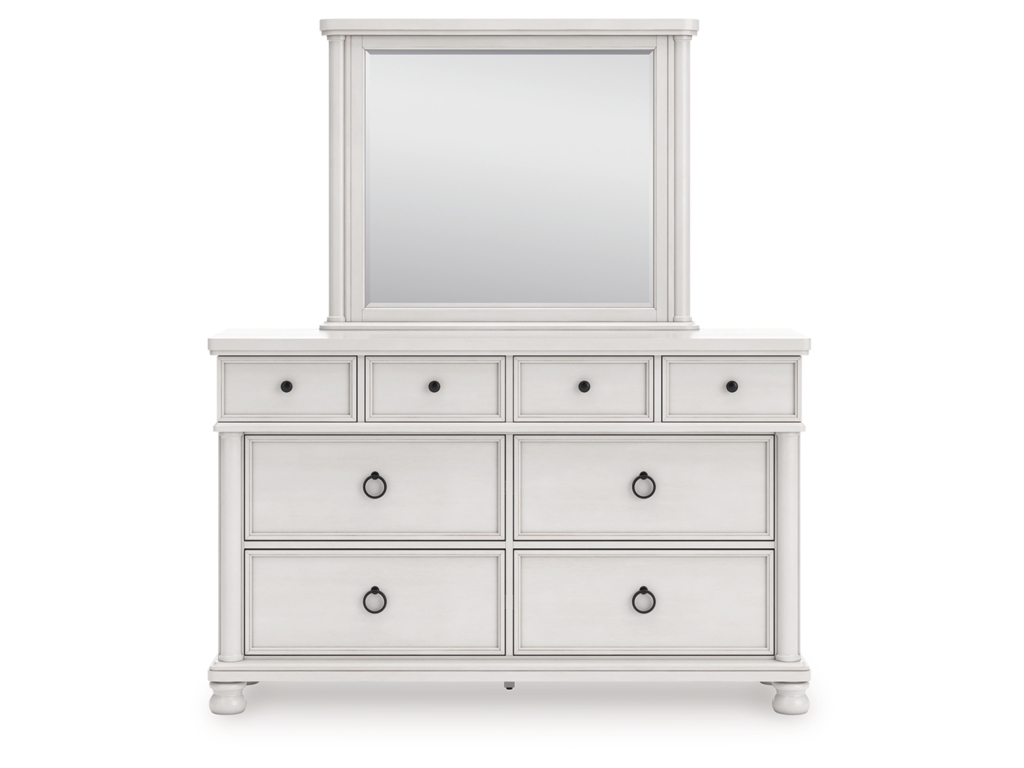 Rowlenstown Queen Poster Bed, Dresser and Mirror - image 1