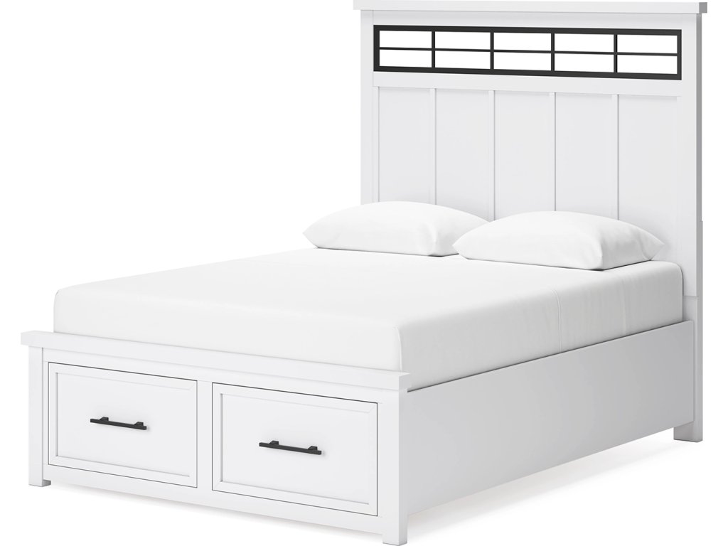 Ashbryn Queen Panel Storage Bed, Dresser and Mirror - image 8