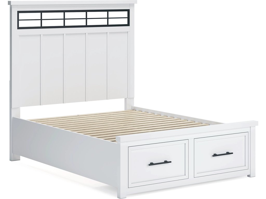 Ashbryn Queen Panel Storage Bed, Dresser and Mirror - image 9