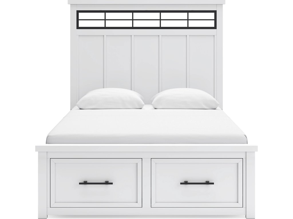 Ashbryn Queen Panel Storage Bed, Dresser and Mirror - image 11