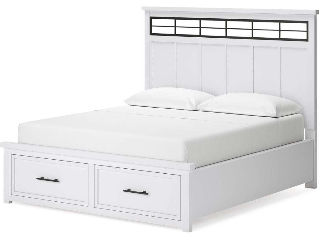 Ashbryn California King Panel Storage Bed, Dresser and Mirror - image 8