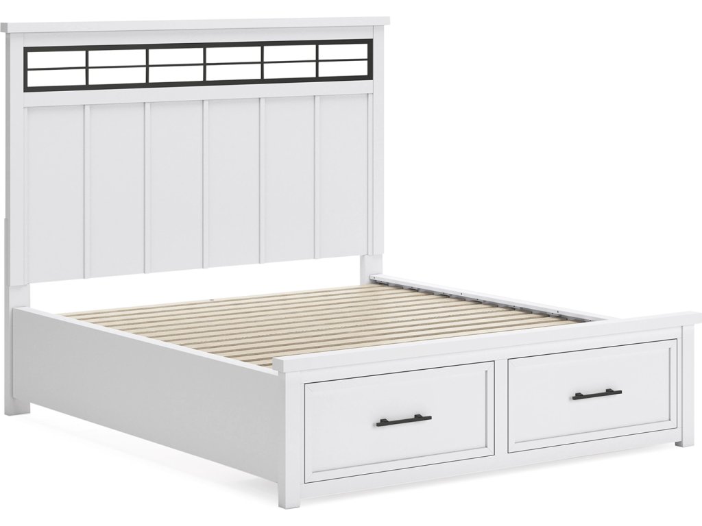 Ashbryn California King Panel Storage Bed, Dresser and Mirror - image 9